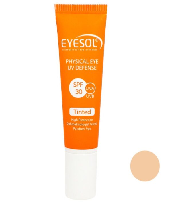 کرم ضد آفتاب دور چشم Spf30 رنگی 15میل آیسول